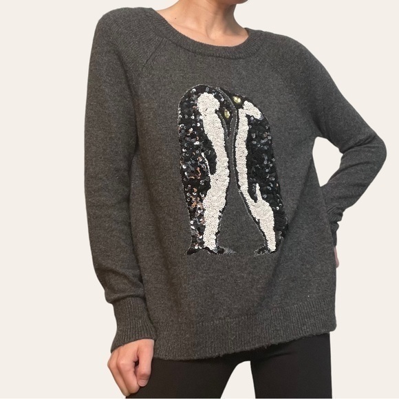 H&M Alpaca Penguin Sequin Sweater 💕 - Picture 1 of 8